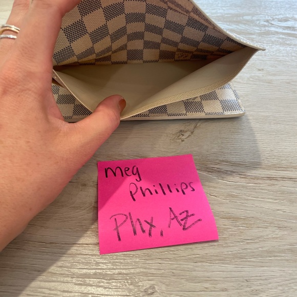 Auth Louis Vuitton Josephine Damier Azur Wallet - Picture 9 of 13